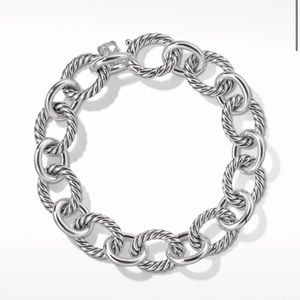 David Yurman Twisted Silver Link Bracelet